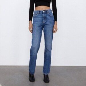 Zara Straight High Rise Jean Size 2